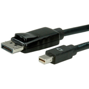 Roline VALUE DisplayPort kabel, DP - Mini DP, M/M, 1.0m, crni